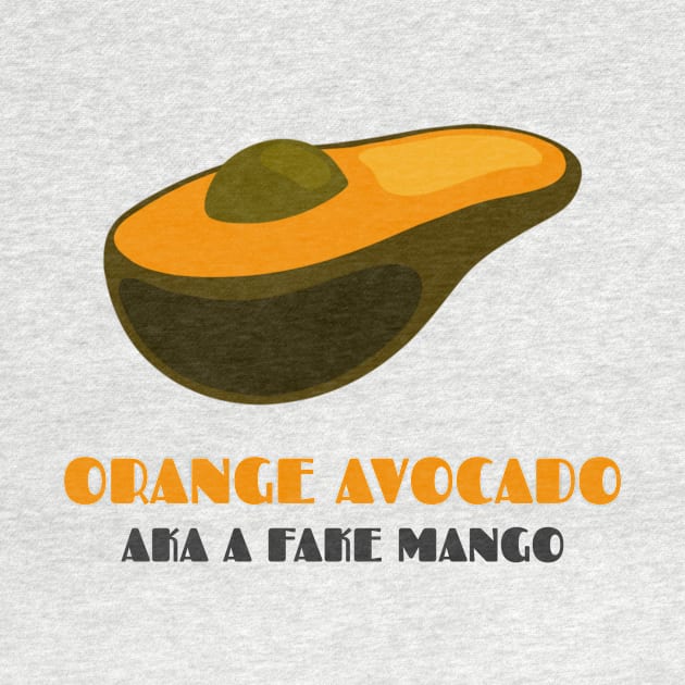 Orange Avocado: a Fake Mango by AllJust Tees